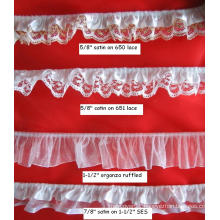 Hot Selling Ruffle Lace for Garments and Other Accessories